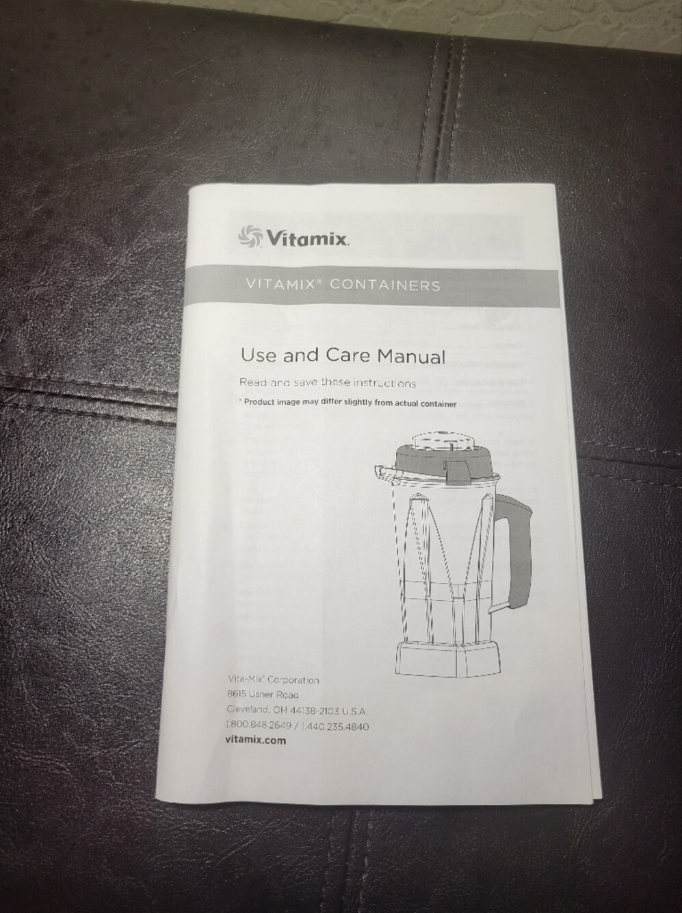 Vitamix Containers Use & Care Manual - White